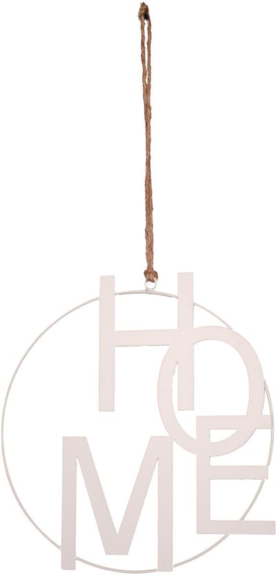 UNUS® Hangers metalen HOME 25cm wit voor ramen of muren