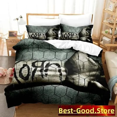 Korn rock Beddengoed Set Beddengoed Set Met Kussensloop Dekbedovertrek Zacht Enkel Dubbel Queen Super King Maat Slaapkamer EU King(240*220cm)3pcs