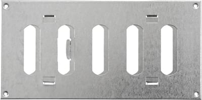 Schuifrooster Plaatstaal - Ventilatierooster Afzuigrooster - Ventilatie Regelen - Verstelbaar - 200x100 mm - Verzinkt