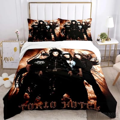 Tokio Hotel Beddengoed Set Eenpersoons Twin Dekbedovertrek Set HD Dekbedovertrek voor Kinderen Beddengoed Sets Beddengoed Slaapkamer Decor AU Single 140x210