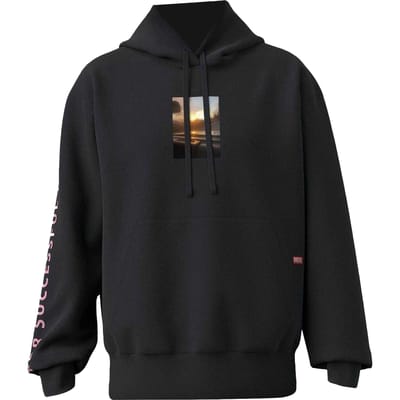 Diesel Unisex Hoodie met fotoprint voor volwassenen (Zwart)