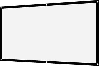 Projectorscherm - Projectiedoek - Thuisbioscoop Creëren - Kreukvrij Polyester - 120 Inch 16:9 - Wit