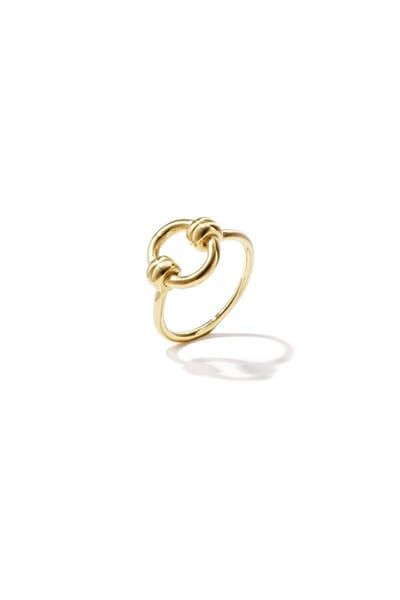 Halo Ring - RVS (verkleurt niet) - Goudkleur - maat 16