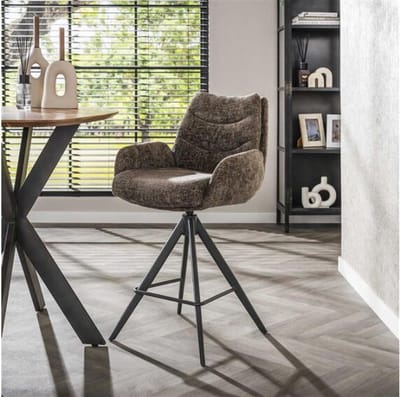 Barstoel lounge. VPE2 - Rich taupe - barstoelen set van 2