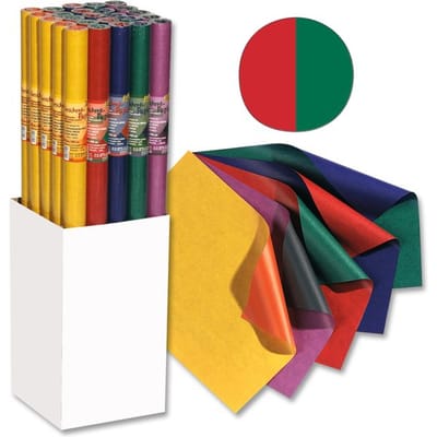 Folia cadeaupapier - Dubbelzijdig inpakpapier op rol 70 x 200 cm Groen en Rood