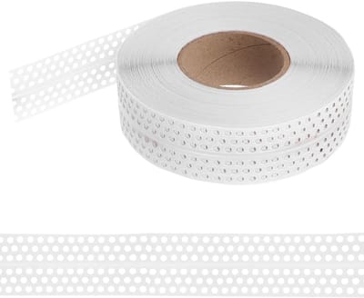Dailygoods- Naadafdekkingstape - Zelfklevend - 40 x 5 cm - Gipsplaten - Afdichtband - Hoekrail - Hoogwaardig PVC materiaal - Gipsplatenband