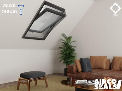 Insecten Hor Dakraam – 78 x 140 cm – Hor Geschikt voor Velux MK08 | Fakro/Optilight 07 | LuXtra M8A - Insect Raamhor - Vliegenhor