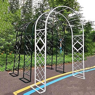 Tuinboog Klimplanten - Tuinprieel Rozenboog - Tuin Decoratie - Verstelbare Breedte - 180-280 cm - Bruin