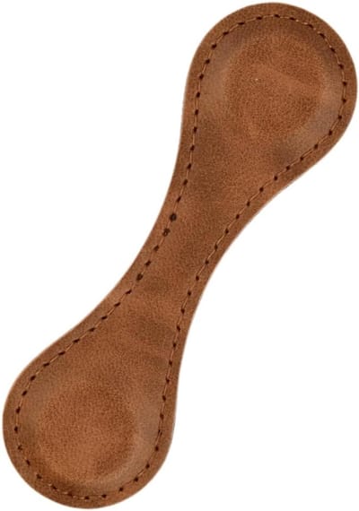 Boekenleggers, Klassieke Vintage Leren Boekenleggers, 10x3 Cm, Zwart + Bruin
