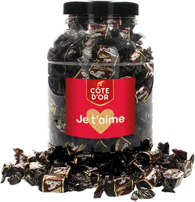 Côte d'Or Chokotoff chocolade "Je t'aime" - pure chocolade met toffee - 1600g