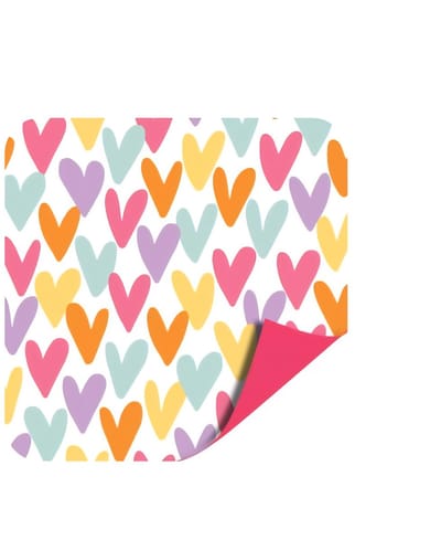 3m Cadeaupapier - hartjesregen - 30cm breed - cadeaupapier - leuk inpakken - kado - inpakpapier - verpakken - Feestje