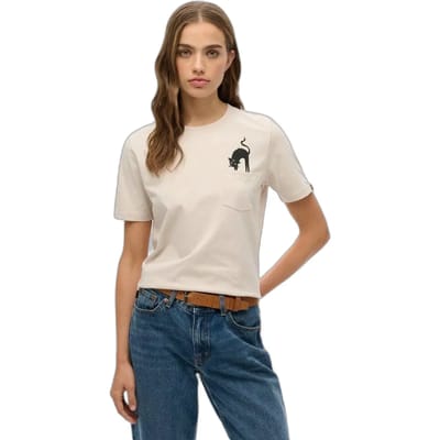 Superdry - Psychic Readings T-shirt met relaxte pasvorm - Dames - T-shirts