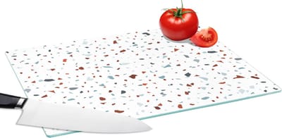 Glazen Snijplank - 39x28 - Terrazzo - Abstract - Patroon - Snijplanken Glas