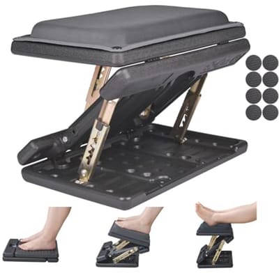 Ergonomische Voetsteun voor Onder Bureau - Verstelbaar en Opvouwbaar