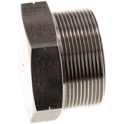 2'' NPT Buitendraad RVS Plug met Buitenzeskant 70 Bar - FL1-M-S-200N-E