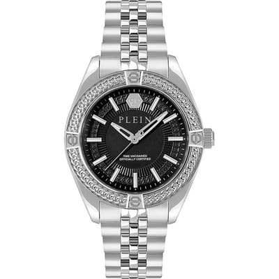 Philipp Plein Plein Icon Chain PWZFA0125 Horloge - Staal - Zilverkleurig - Ø 43 mm