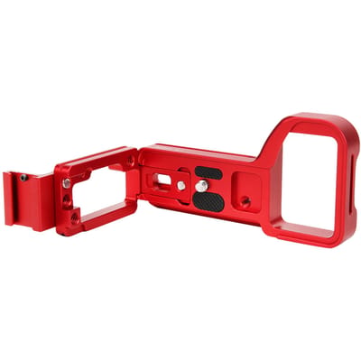 Plaque en L extensible à libération rapide en alliage d'aluminium pour appareil photo hybride A6600 ILCE‑6600(rouge ) rouge
