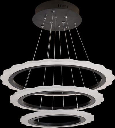 Ring Hanglamp 3 delen diam, 80/60/40 cm incl LED verlichting - Scaldare Canicatti