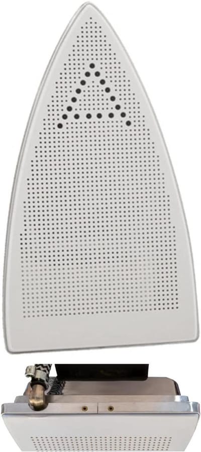 Strijkzool Beschermer - Glansbeschermer Teflon - Fijne Stoffen Strijken - Voorkomt Glansstrepen - 22.5x12.4 cm - Grijs/Zilver