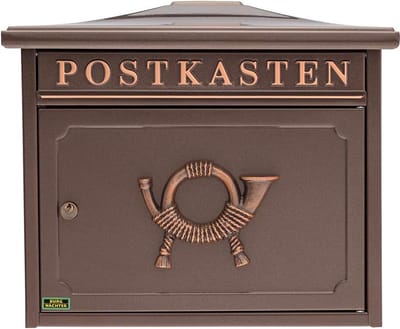 brievenbus / omheining doorwerpbrievenbus - mailbox ,345 x 410 x 205 mm