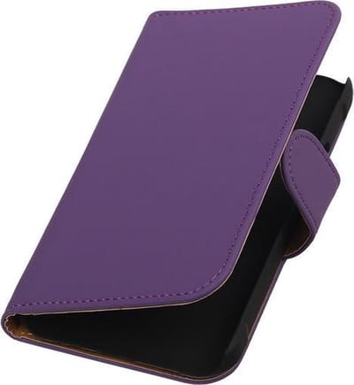 Samsung Galaxy Xcover 3 Effen Bookstyle Wallet Hoesje Paars - Cover Case Hoes