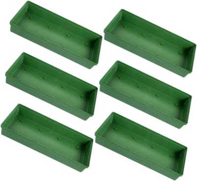 Bloemschuim Trays - Bloemstuk Plateau - Bloemstukken Maken - Herbruikbare Bevestiging - 6 Stuks - Groen