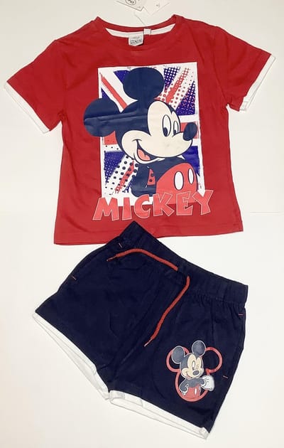 Mickey Mouse set rood 98/104