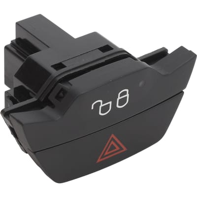 Bouton de feux de détresse Verrouillage Déverrouillage Interrupteur 1519127 Bouton d'interrupteur de feux de détresse pour Focus B‑MAX C‑MAX Ecosport Fiesta black