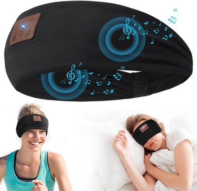 Bluetooth Slaap Oogmasker Hoofdtelefoon met Geluidsonderdrukking voor Comfortabel Slapen en Sport