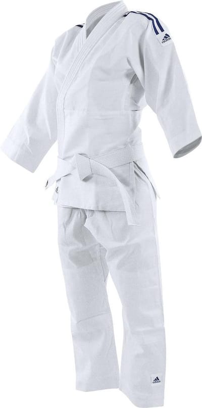 Judopak Adidas voor kinderen | meegroeipak J250 | Wit (Maat: 110 - 120)
