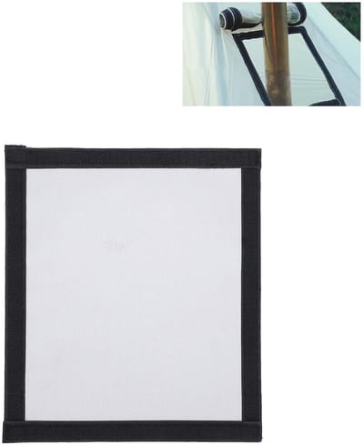 Dailygoods- Tentenluchthever Vuurvaste Rookpijp - Ontluchtingsaccessoires - Verbrandingsring - Glasvezel - 23 x 20 cm - Ultralicht en Warm - Tentkachel
