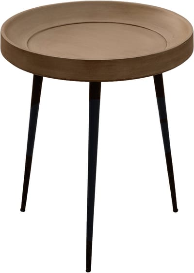 Lewis & Loft Bijzettafel Luus - FSC® Mangohout - Rond ø46 cm - Mat bruin