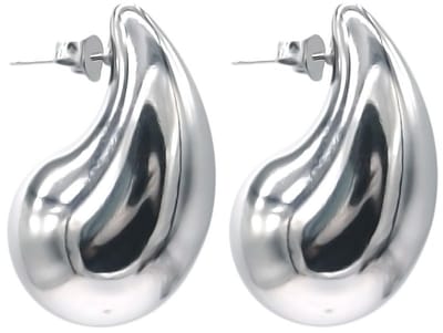 Oorbellen - oorstekers – accessoire - oorsieraad - sieraad - water - druppel - zilverkleurig - tijdloos - hip - cadeau - feest - chique -dames – vrouwen