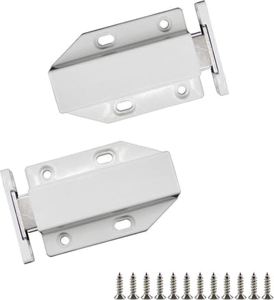 2x Zware Magnetische Druksluiting voor Kasten, Laden en Grote Deuren - Push-to-Open Sluiting Wit