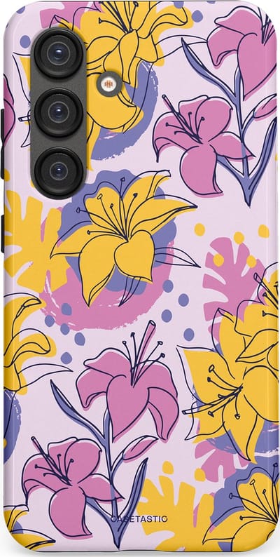 Casetastic Hoesje Geschikt voor Samsung S25 - Stijlvolle Beschermende Duo-layer Case - Flora Fantasia
