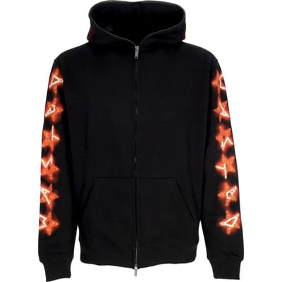Surt-hoodie met volledige ritssluiting voor heren, zwart