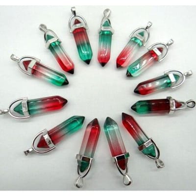 Natuursteen Kwarts Kristal Lapis Turkoois Tijgeroog Opaal Zeshoekige Bedel Hangers Voor DIY Sieraden Kettingen Accessoires24st