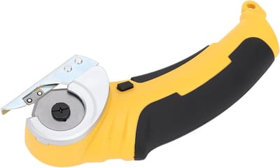 Elektrische Schaar - Roterende Snijder - Stoffen Snel Knippen - Veiligheidsslot - 6 mm Max - Grijs