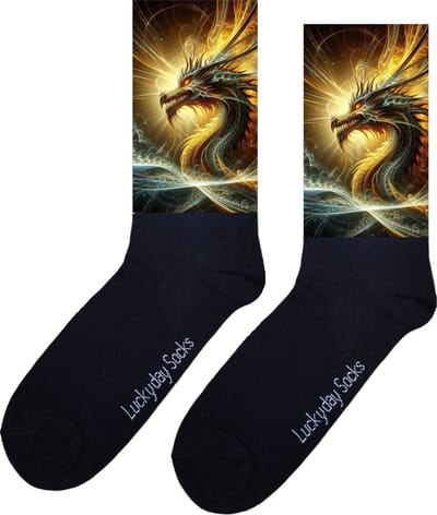 Draak - Opkikkertje - Grappige sokken - Valentijn cadeau - Verjaardag cadeau - Kerst cadeau - Grappige sokken - Leuke sokken - - Fantasie - Vrolijke sokken - Kerst sokken - Vaderdag - Moederdag - Socks maken Happy - 37-44