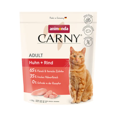 350g animonda Carny Adult Huhn + Rind Katzenfutter trocken