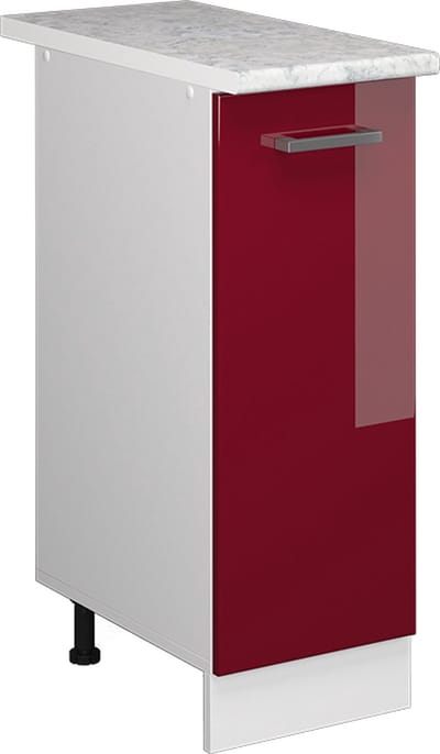 Vicco R-Line Apotheekkast – 30 cm, WB Marmer Rode hoogglans