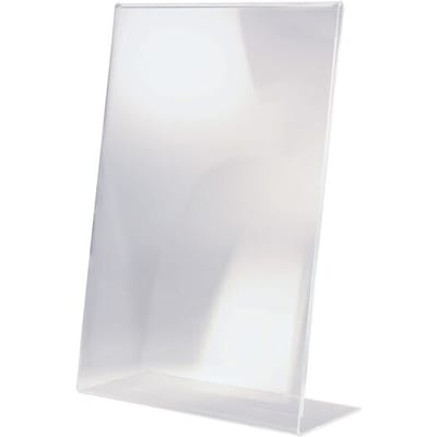 Sigel - tafelstandaard - A3 - glashelder - schuin - L-standaard - acrylkaarthouder - SI-TA213