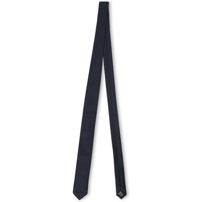 Boss Micro Raster Jacquard Stropdas (Donkerblauw)