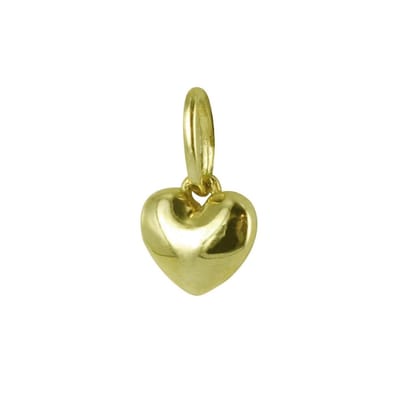 New Bling 9NBSAM-G190117 Gouden Hangertje - Dames - Hartje - 4 mm - 14 Karaat - Bedel - Goud