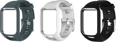 KELERINO. Siliconen bandjes geschikt voor TomTom Runner/Spark modellen - 3-pack