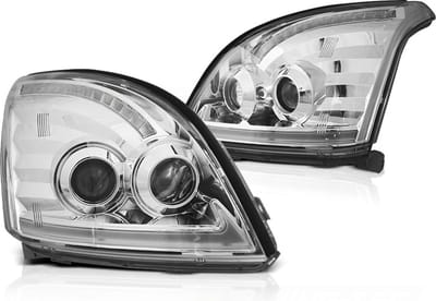 Koplampen met parkeerlicht TOYOTA LAND CRUISER 120 03-09 CHROOM
