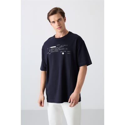 Oversized Geprinte Crew Neck T-shirt