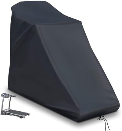 Loopbandhoes - Afdekhoes Fitnessapparaten - Bescherming Buiten - Winddicht Trekkoord - 160x95x110cm - Zwart