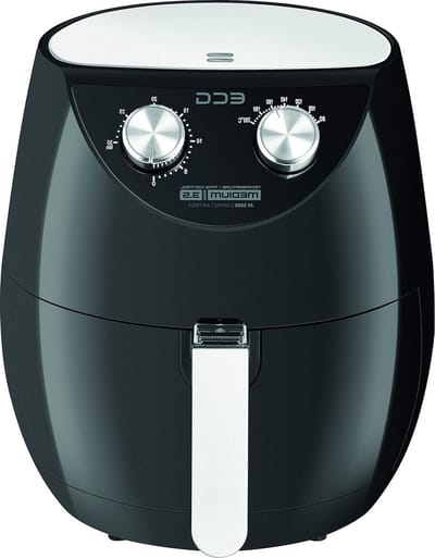 Heteluchtfriteuse - Airfryer - Gezond Koken - Snel Luchtcirculatiesysteem - 35 Liter - Zwart