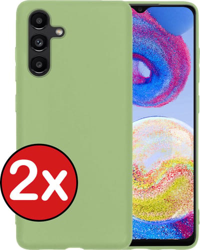 Hoesje - 2 Stuks - Geschikt voor Samsung Galaxy A04s - Sterk & Shockproof - Telefoonhoes - Back Cover - Case Siliconen - Telefoon Hoes - Groen